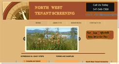 Desktop Screenshot of nwtenantscreening.com