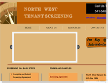 Tablet Screenshot of nwtenantscreening.com